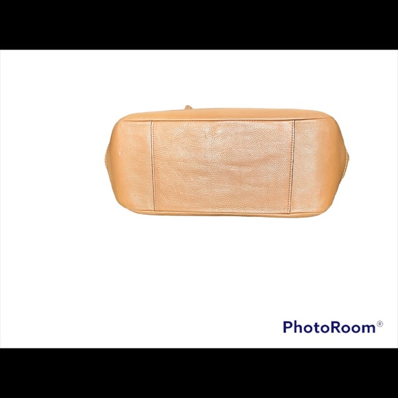 Coach XL Park North Tan Pebbled Leather Tote With Matching Wallet - Picture 4 of 11